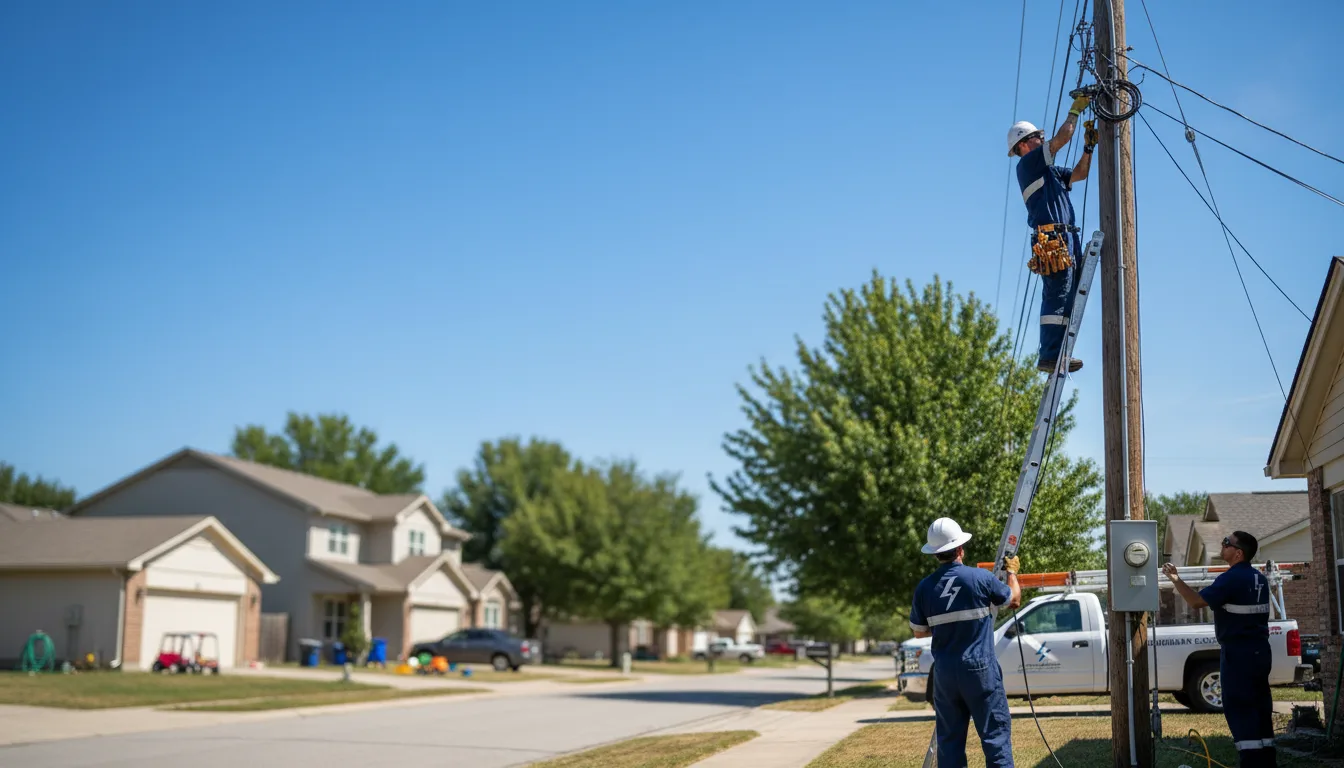 Residential electrician providing installation services in Mount Vernon, MO
